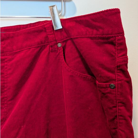 Talbots Women's Plus Sz 22W Heritage Red Corduroy Pants Straight Leg - Picture 2 of 6